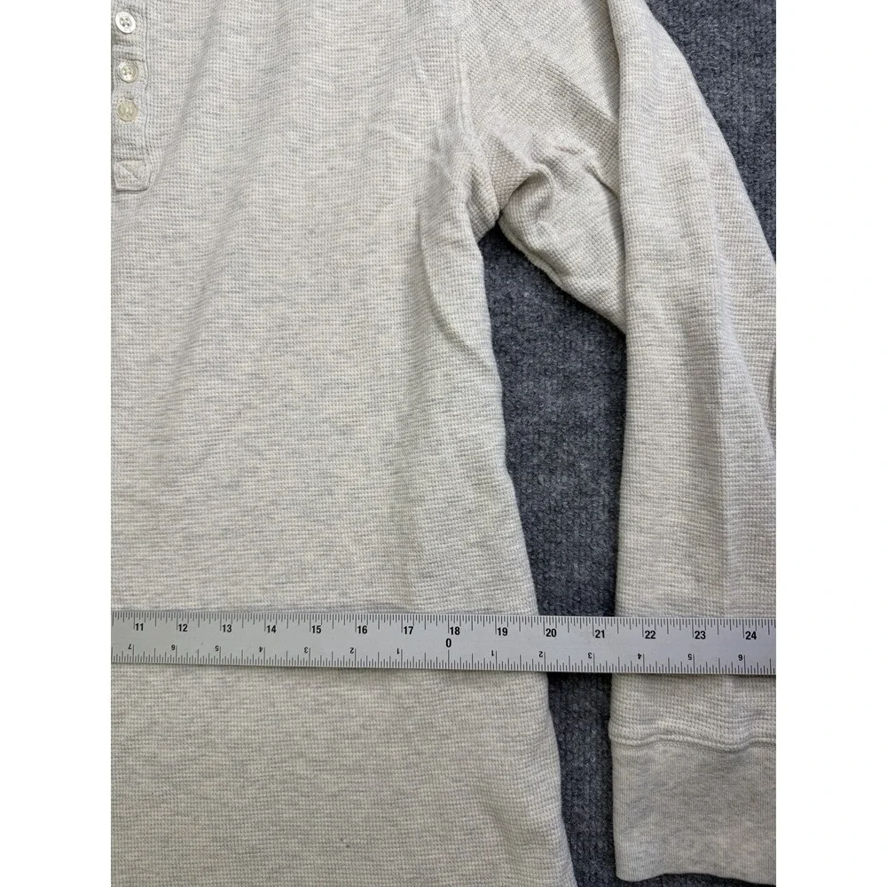Polo Ralph Lauren Sleepwear Long Sleeve Henley 100% Cotton Gray Size XL
